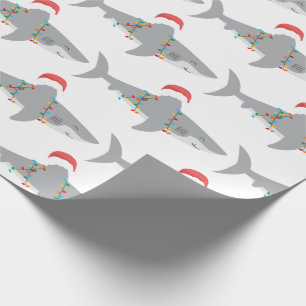 Funny Shark Weihnachtswrapping Paper Geschenkpapier