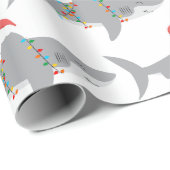 Funny Shark Weihnachtswrapping Paper Geschenkpapier (Rolleneckpunkt)