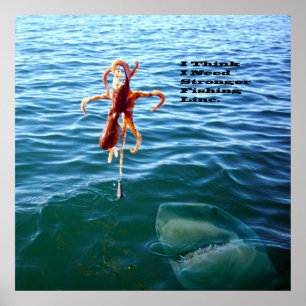 Funny Shark Will Octopus, Poster