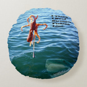Funny Shark Will Octopus, Rundes Kissen