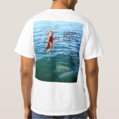 Funny Shark Will Octopus, T-Shirt (Rückseite)