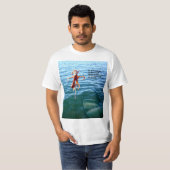 Funny Shark Will Octopus, T-Shirt (Vorne ganz)