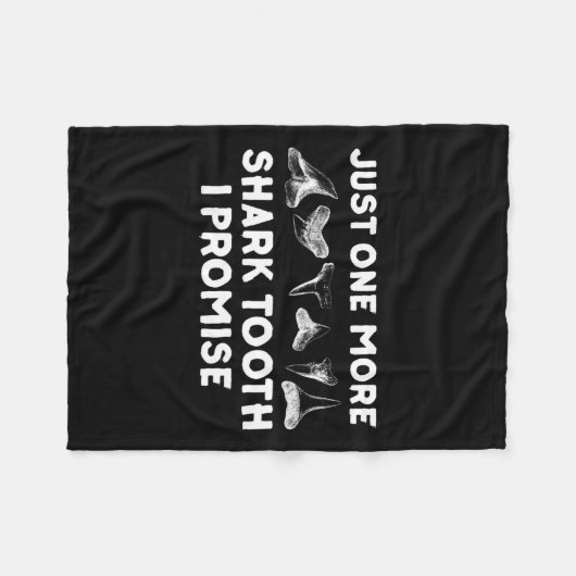 Funny Shark Zähne Design für Männer Frauen Hais Zä Fleecedecke (Vorderseite (Horizontal))