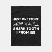 Funny Shark Zähne Design für Männer Frauen Hais Zä Fleecedecke (Vorderseite)