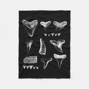 Funny Shark Zähne Design für Männer Frauen Hais Zä Fleecedecke