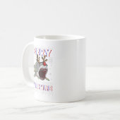 Funny Sharkmas Hai Ugly Weihnachtssüßer Kaffeetasse (Vorderseite Links)