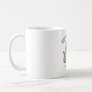 Funny Sharp Claws Cat glücklich, um Ihren Rücken z Kaffeetasse