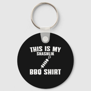 Funny Shashlik Lover Spaß Russische Grillen Outfit Schlüsselanhänger