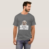 Funny Shedding Dog Clumber Spaniel T-Shirt (Vorne ganz)