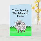 Funny Sheep Abschluss Card Passen Sie es an! Karte (Gelbe Blume)