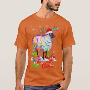 Funny Sheep Animal Frohe Weihnachts Party Familie  T-Shirt