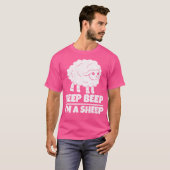 Funny Sheep Bauer Beep Beep Ich bin ein Schafe T-Shirt (Vorne ganz)