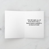 Funny Sheep Birthday Pun Card - Baa rilliant Dankeskarte (Innenseite)