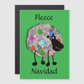 Funny Sheep Christmas 5" x 7" Magnetkarte (Vorne/Hinten)