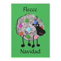 Funny Sheep Christmas 5" x 7" Magnetkarte