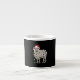Funny Sheep Christmas Santa Claus Gift Espressotasse