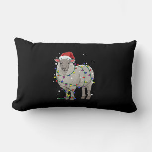 Funny Sheep Christmas Santa Claus Gift Lendenkissen