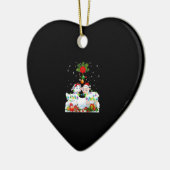 Funny Sheep Christmas Tree Xmas Animal Gift Keramik Ornament (Links)