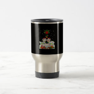 Funny Sheep Christmas Tree Xmas Animal Gift Reisebecher