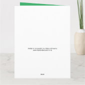 Funny Sheep Design Cartoon Geburtstagkarte Karte (Rückseite)