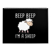 Funny Sheep Design für Bauer und Schafliebhaber Kalender (Titelbild)