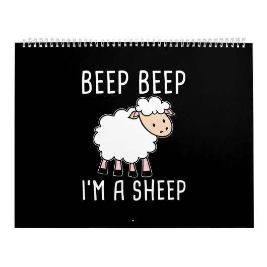 Funny Sheep Design für Bauer und Schafliebhaber Kalender (Titelbild)