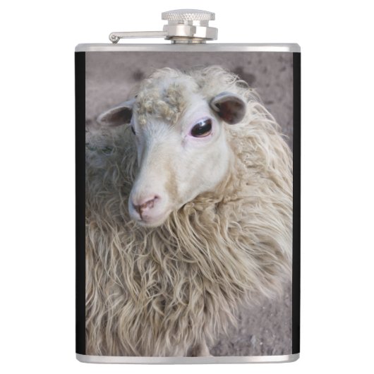Funny Sheep Flachmann (Vorderseite)