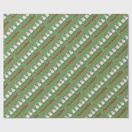 Funny Sheep Fleece Navidad Diagonal Geschenkwrap Geschenkpapier (Flach)