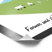 Funny Sheep Fotodruck (Ecke)