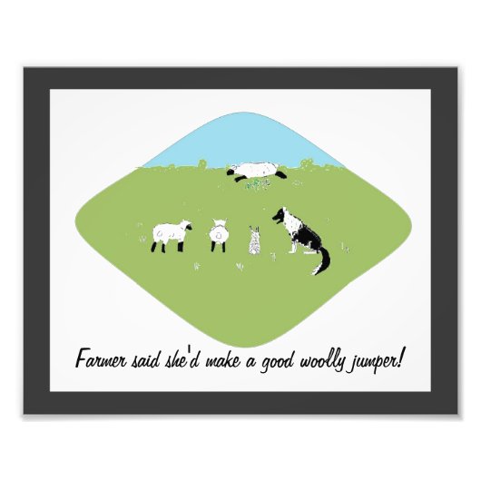 Funny Sheep Fotodruck (Vorne)