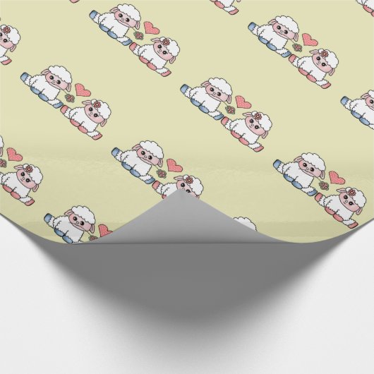 funny sheep geschenkpapier (Ecke)