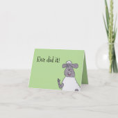 Funny Sheep gratulation Card Karte (Vorderseite)