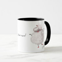 Funny Sheep I Liebe Ewe Herz Personalisierter Name