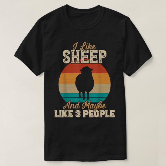 Funny Sheep Lover Shirt for Introverts (Design vorne)