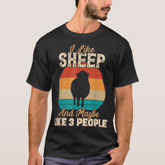 Funny Sheep Lover Shirt for Introverts (Vorderseite)
