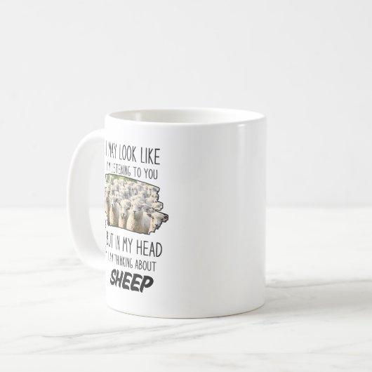 Funny Sheep Lover Tasse (Vorderseite Links)