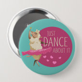 Funny Sheep Message - Dance about It 1 Button (Vorne & Hinten)