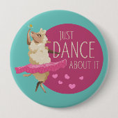 Funny Sheep Message - Dance about It 1 Button (Vorderseite)