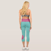 Funny Sheep Message - Dance about It 1 Capri Leggings (Rückseite)