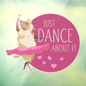 Funny Sheep Message - Dance about It 1 Fensteraufkleber (Blatt 3)