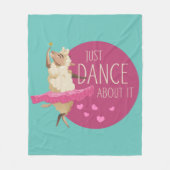 Funny Sheep Message - Dance about It 1 Fleecedecke (Vorderseite)