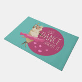 Funny Sheep Message - Dance about It 1 Fußmatte (Schrägansicht)