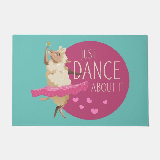 Funny Sheep Message - Dance about It 1 Fußmatte (Vorderseite)