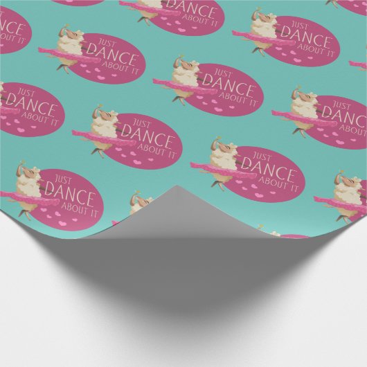 Funny Sheep Message - Dance about It 1 Geschenkpapier (Ecke)