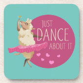 Funny Sheep Message - Dance about It 1 Getränkeuntersetzer (Vorderseite)