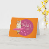 Funny Sheep Message - Dance about It 1 Karte (Gelbe Blume)