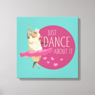 Funny Sheep Message - Dance about It 1 Leinwanddruck