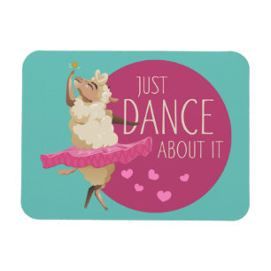 Funny Sheep Message - Dance about It 1 Magnet