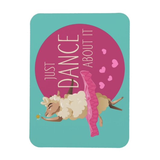 Funny Sheep Message - Dance about It 1 Magnet (Vertikal)