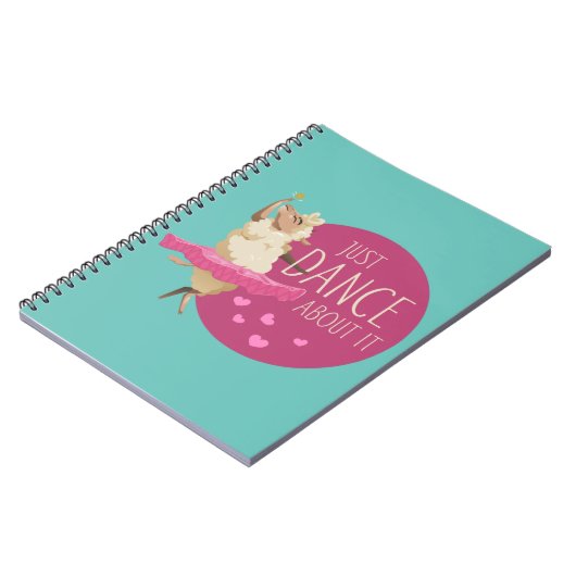 Funny Sheep Message - Dance about It 1 Notizblock (Linke Seite)